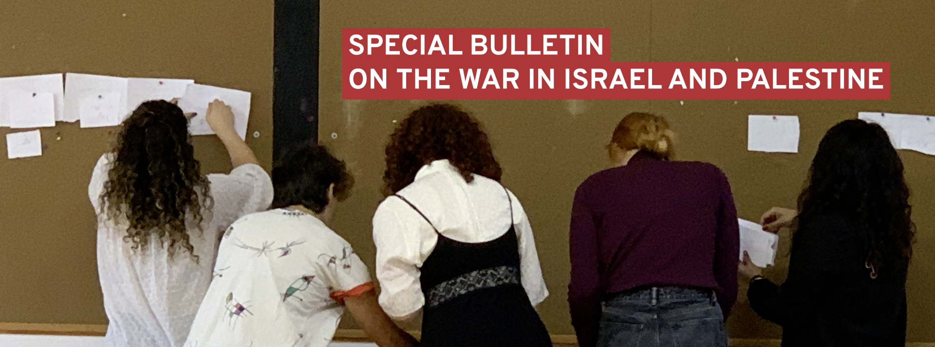 Special Bulletin on the war in Palestine and Israel
